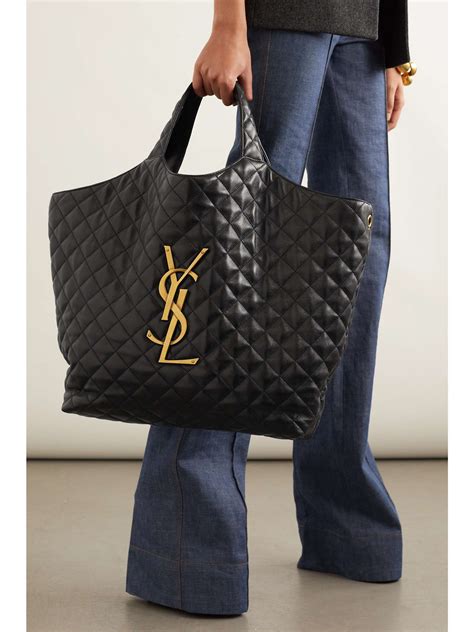 ysl shopping bag tote|YSL large quilted tote bag.